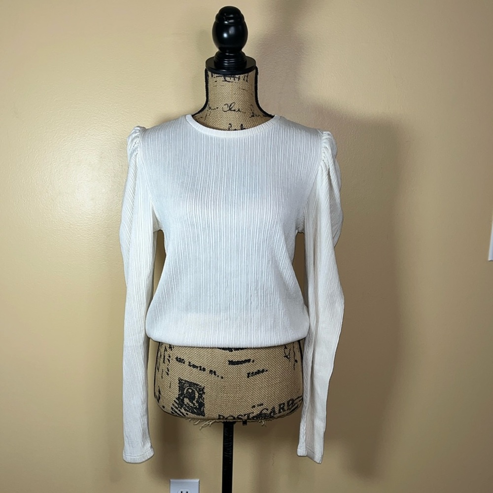 Zara Ribbed Long Sleeve Top
